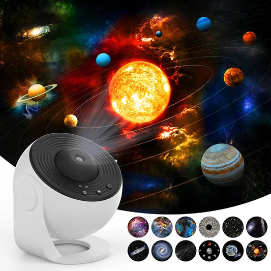 Night Light Galaxy Projector - Starry Sky Projector, 360° Rotating Planetarium Lamp for Children's Room, Valentine's Day Gift, Wedding Decoration, for Yoga, Mindfulness and Stress Relief.