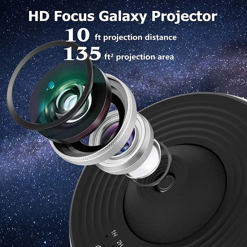 Nachtlicht Galaxy Projektor – Sternenhimmel Projektor, 360° drehbare Planetarium-Lampe für Kinderzimmer, Valentinstagsgeschenk, Hochzeitsdeko,Für Yoga, Achtsamkeit und Stressabbau.