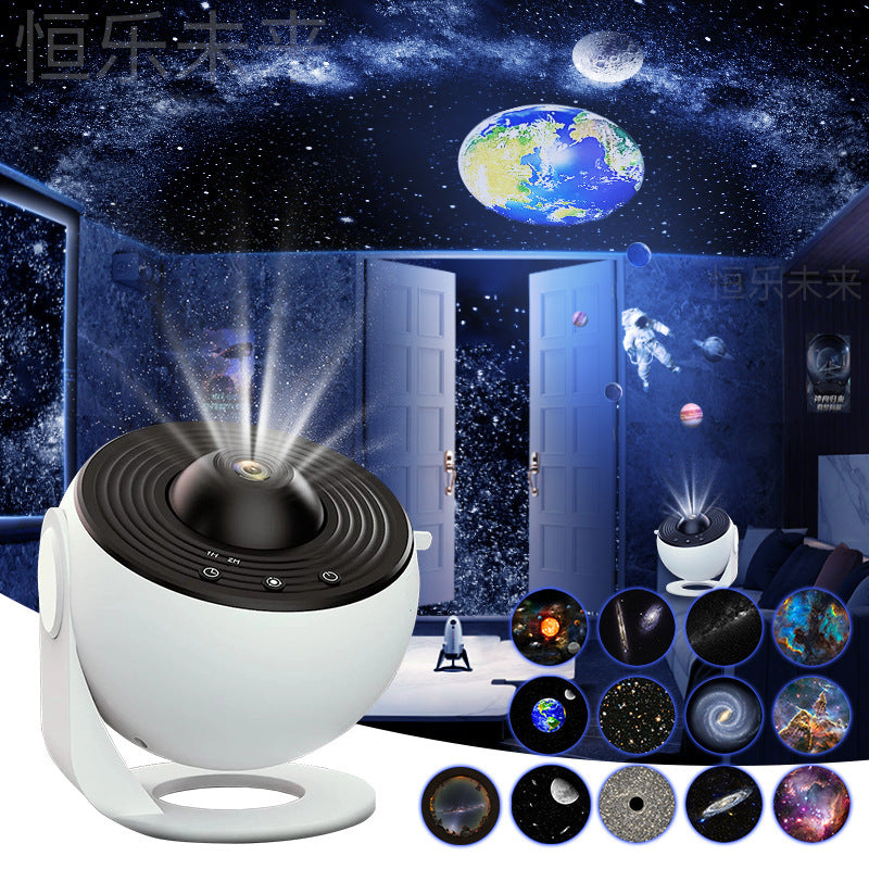 Night Light Galaxy Projector - Starry Sky Projector, 360° Rotating Planetarium Lamp for Children's Room, Valentine's Day Gift, Wedding Decoration, for Yoga, Mindfulness and Stress Relief.