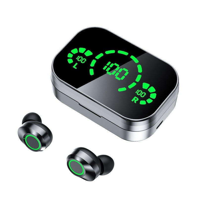 YD03 Drahtlose Bluetooth Headset TWS Großen Bildschirm Smart Digital Display In Ohr Atmen Licht